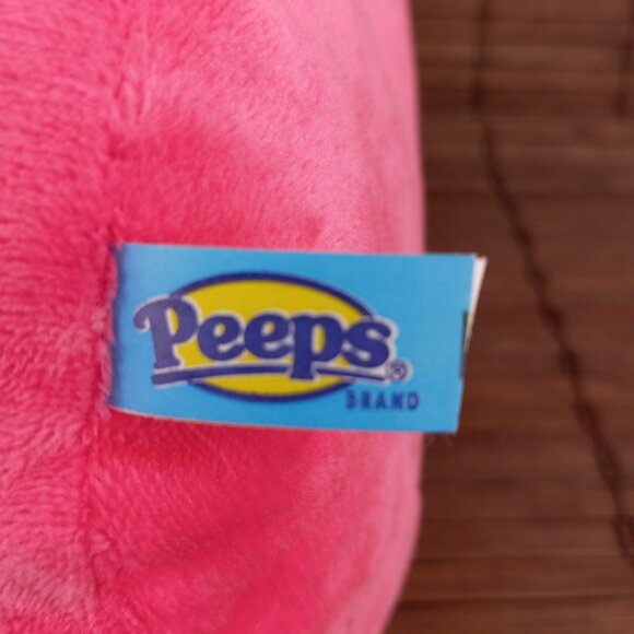 Peeps For Pets Bunny 12" Pink Dress Up Flower Plush Squeaky Dog Toy - Picture 8 of 9